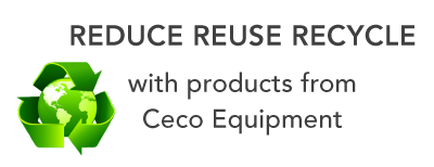 REDUCE REUSE RECYCLE with products from Ceco Equipment