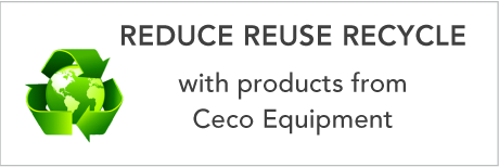 reduce reuse recyle with products from Ceco Equipment